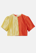 Chaqueta de verano bicolor amarillo-naranja