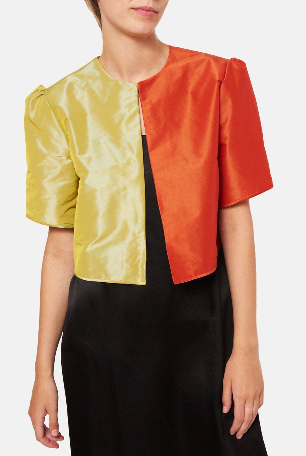 Chaqueta de verano bicolor amarillo-naranja
