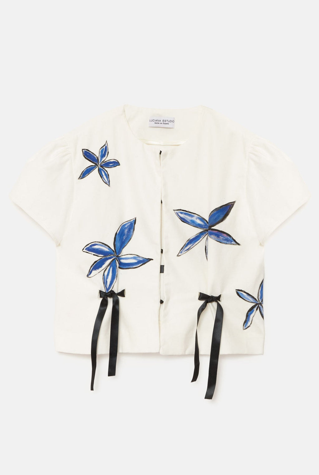 Chaqueta flores azules