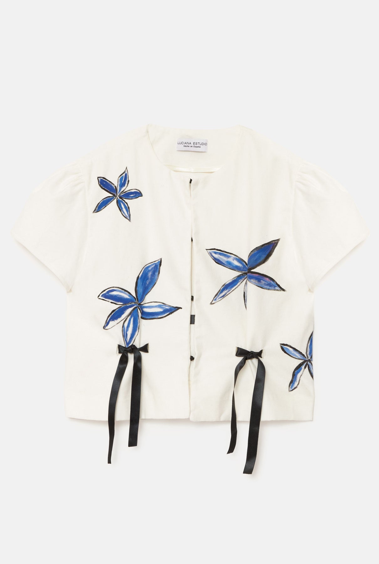 Chaqueta flores azules