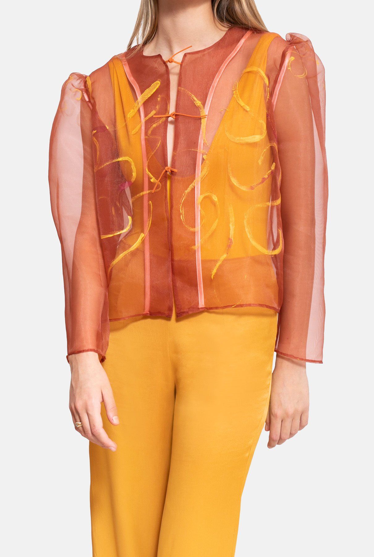 Chaqueta Ladrillo Pintada