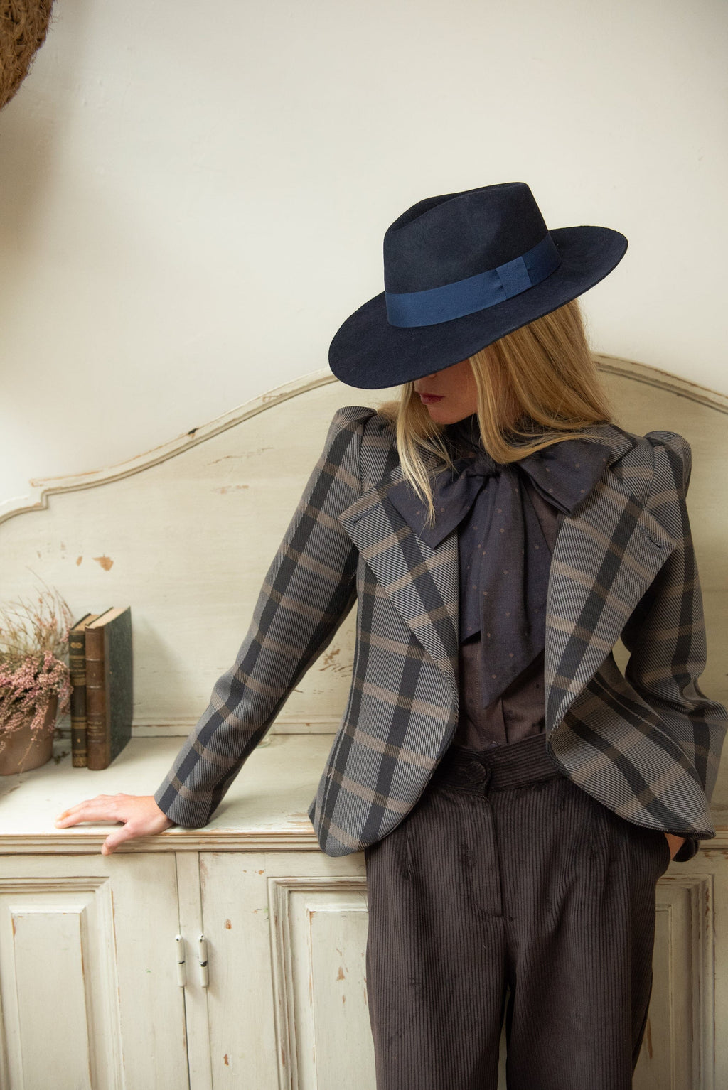 Chaqueta Nordheim Cuadros Azul y Gris