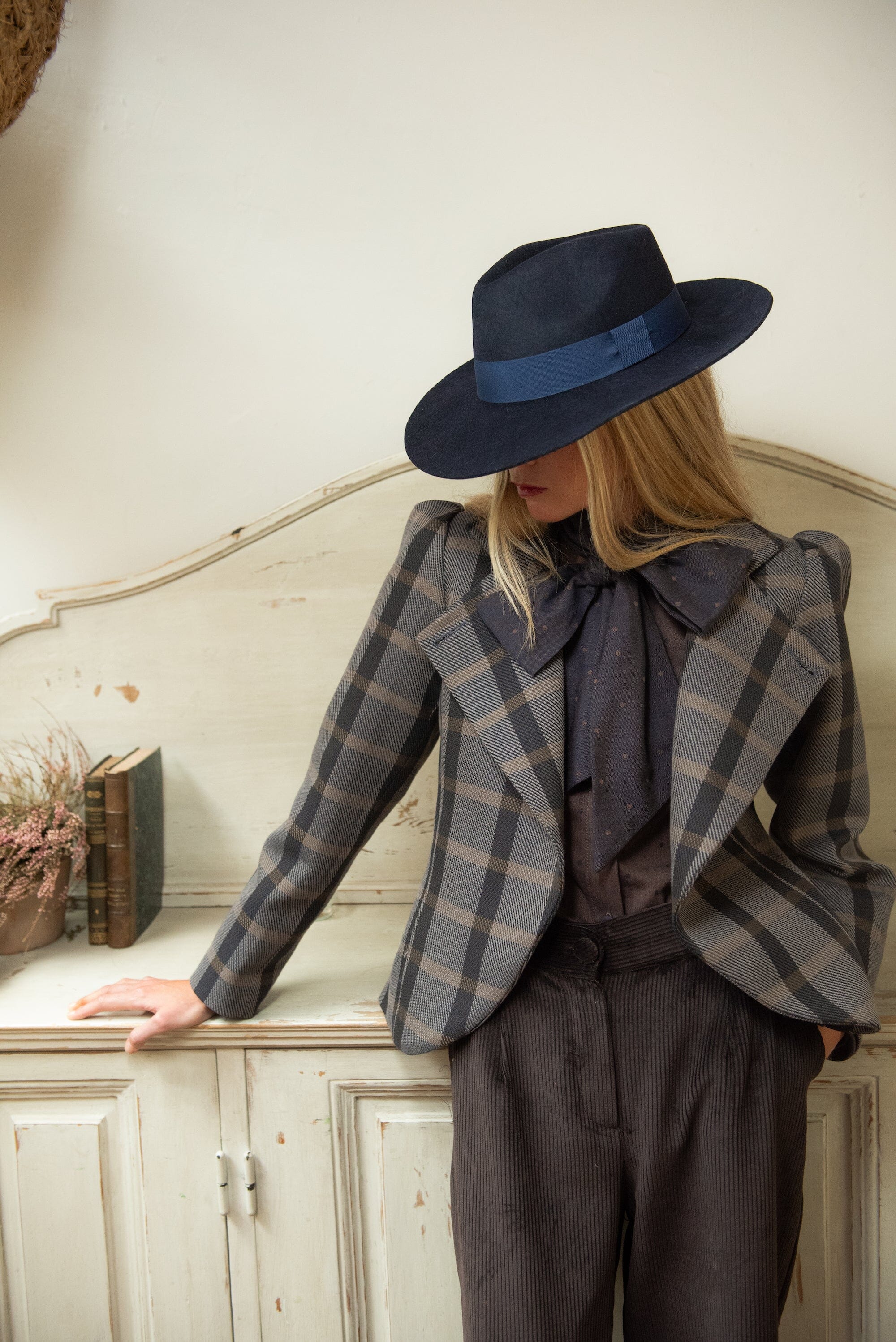 Chaqueta Nordheim Cuadros Azul y Gris