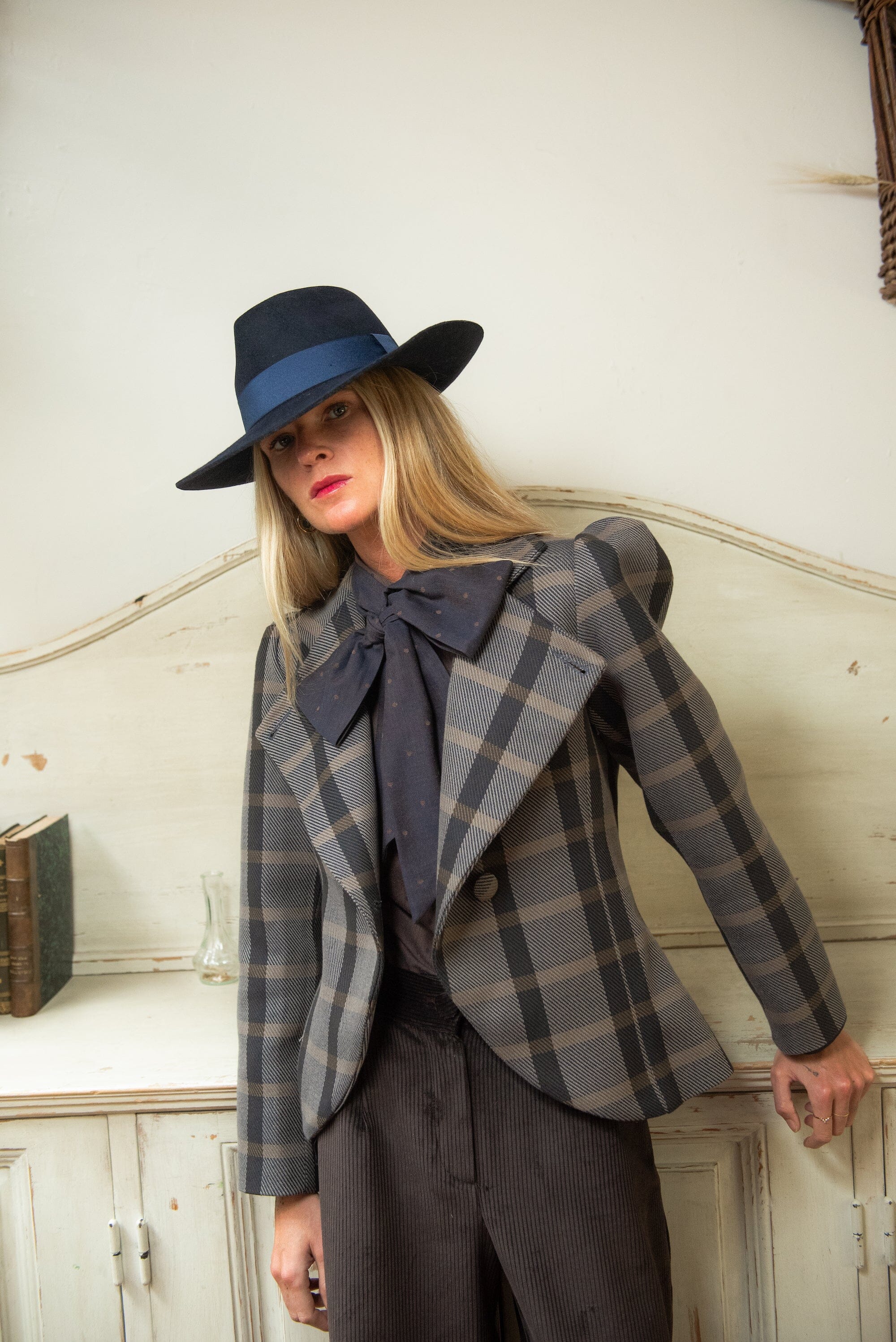 Chaqueta Nordheim Cuadros Azul y Gris