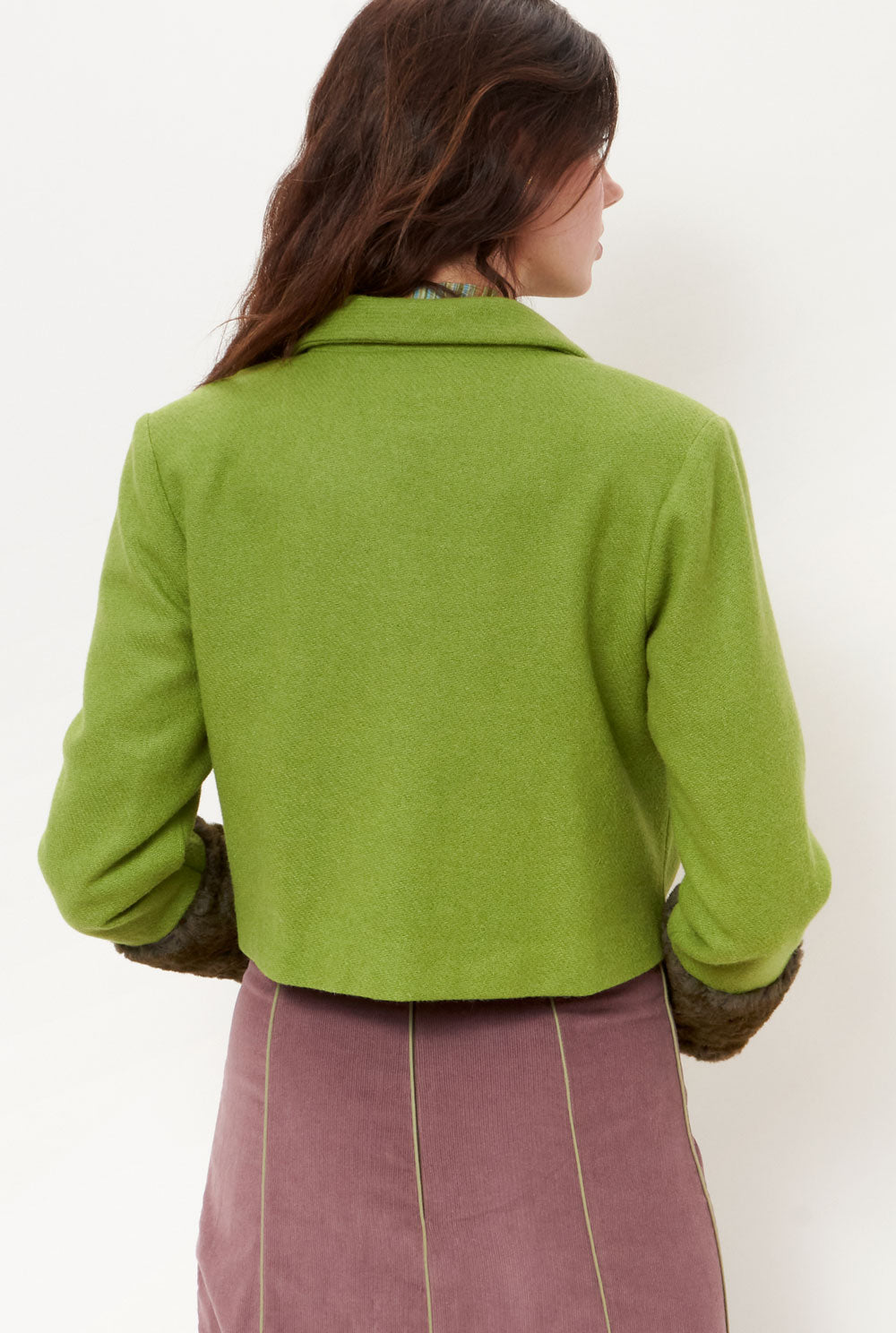 Chaqueta puño piel