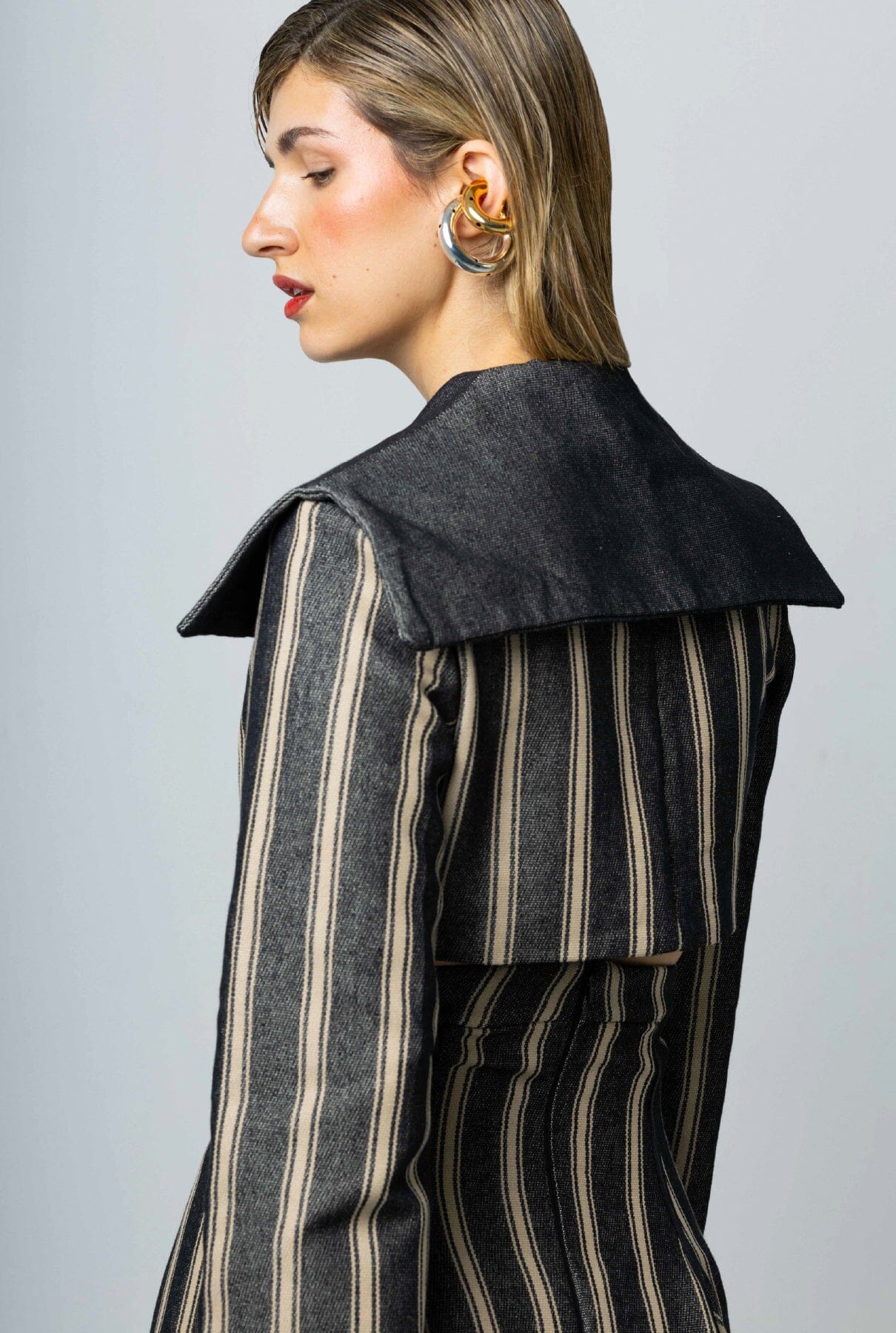 Chaqueta torera rayas