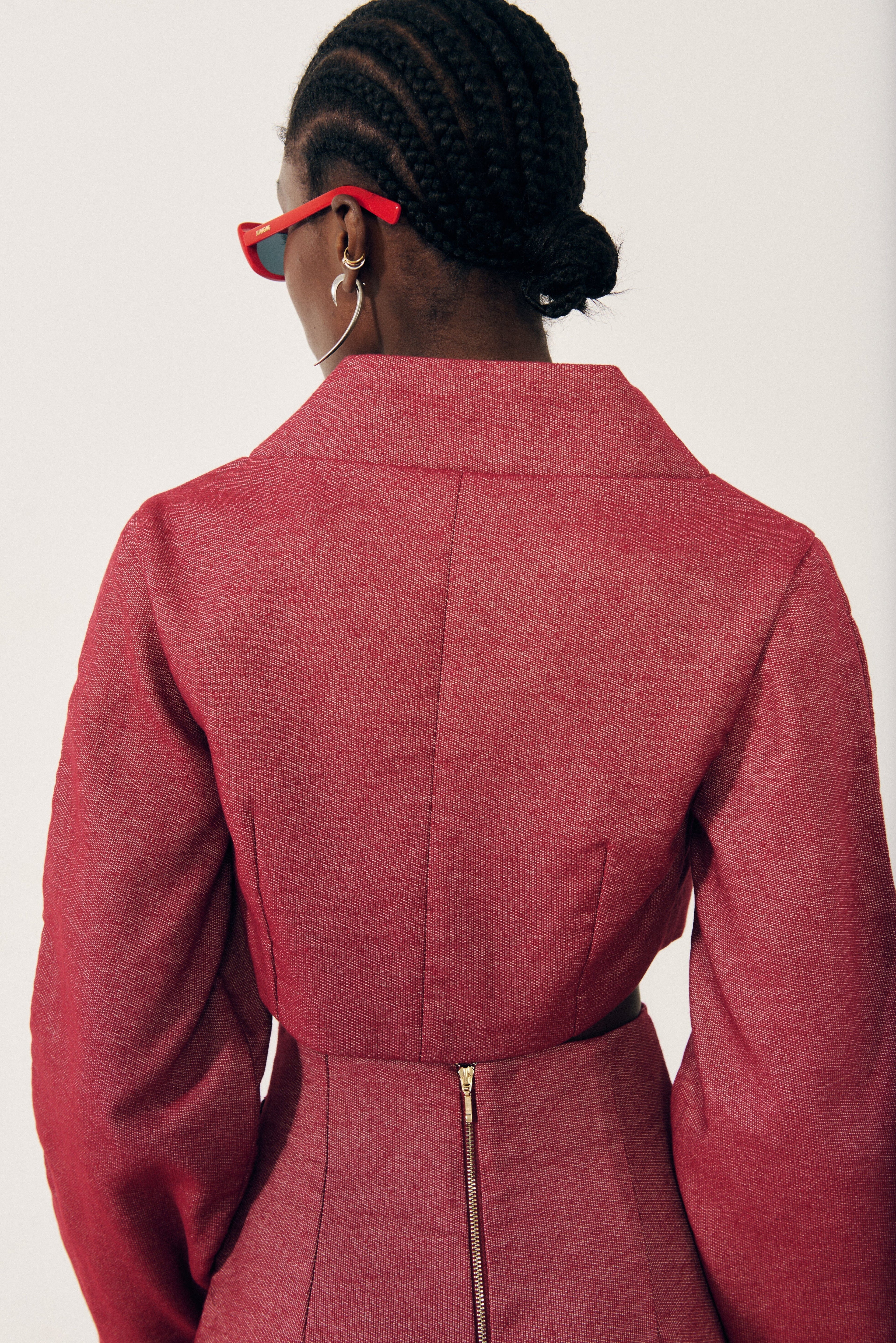 Chaqueta torera roja