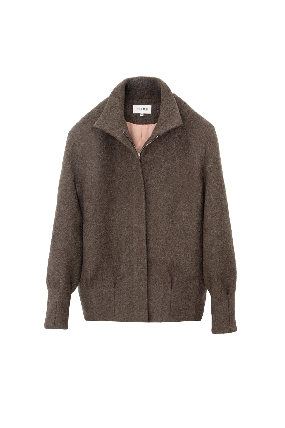 Chaquetón Eva lana cocida verde