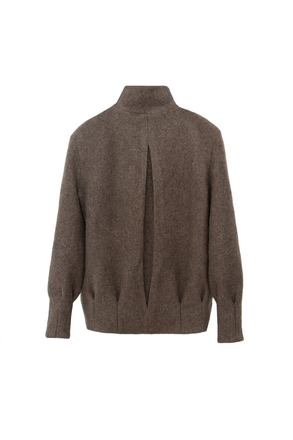 Chaquetón Eva lana cocida verde