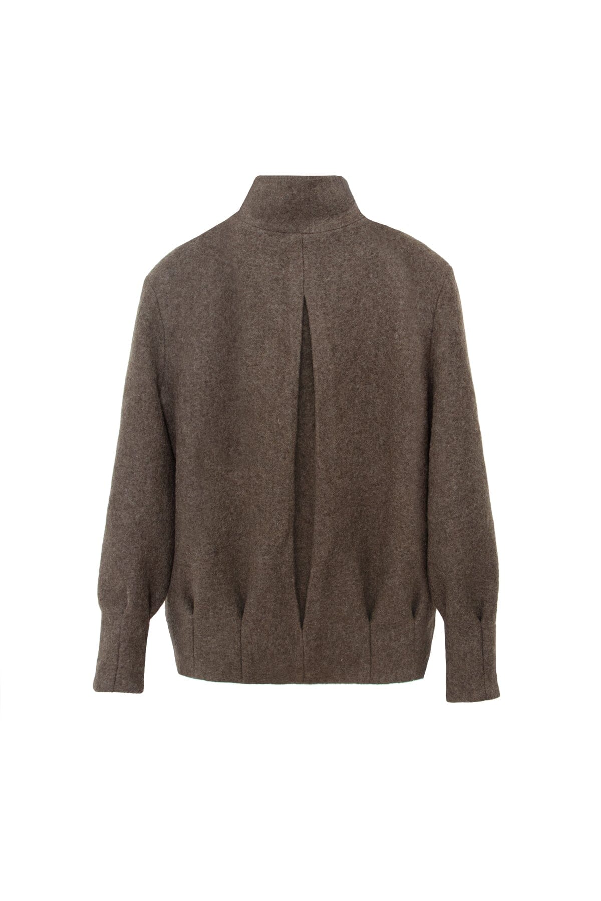 Chaquetón Eva lana cocida verde