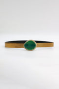 Cinturón Mezzo Dorado - Ágata Verde
