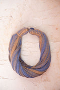 COLLAR CASHMERE/ SEDA AZUL VAQUERO/ CAMEL