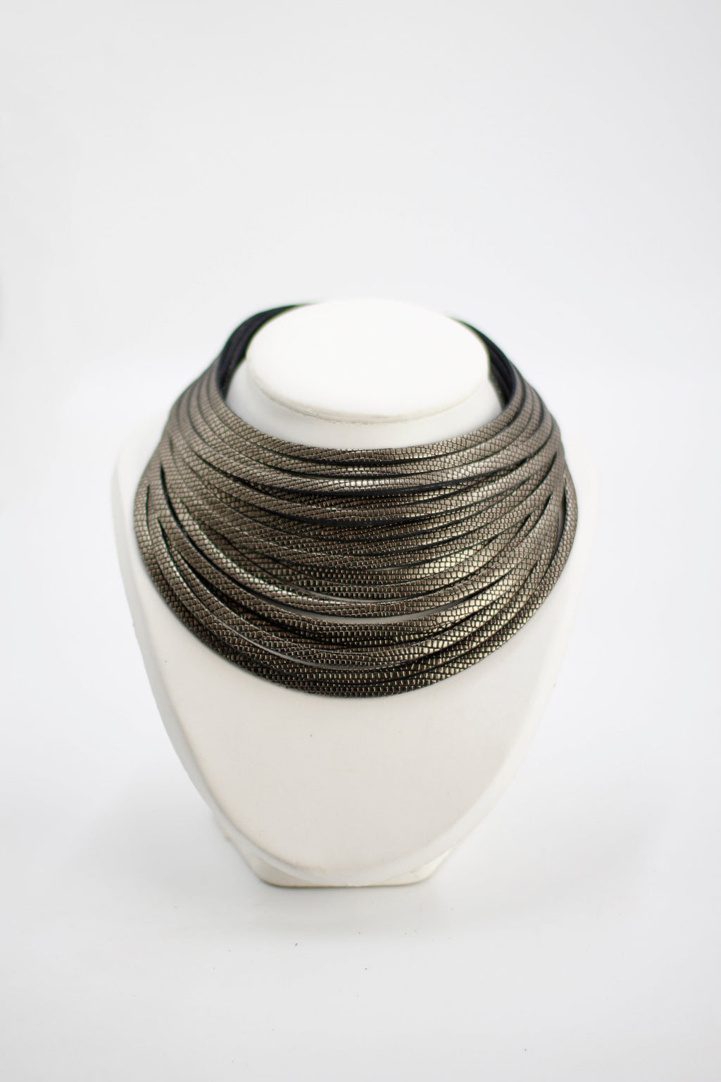 Collar Coa Large Plomo