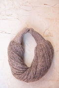 Collar lana topo