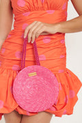 Bolso Cookie de mano fucsia