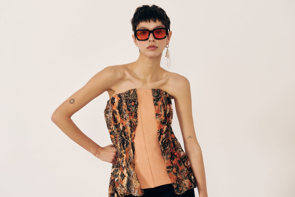 Corset drapeado
