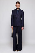 Blazer denim con aplicaciones