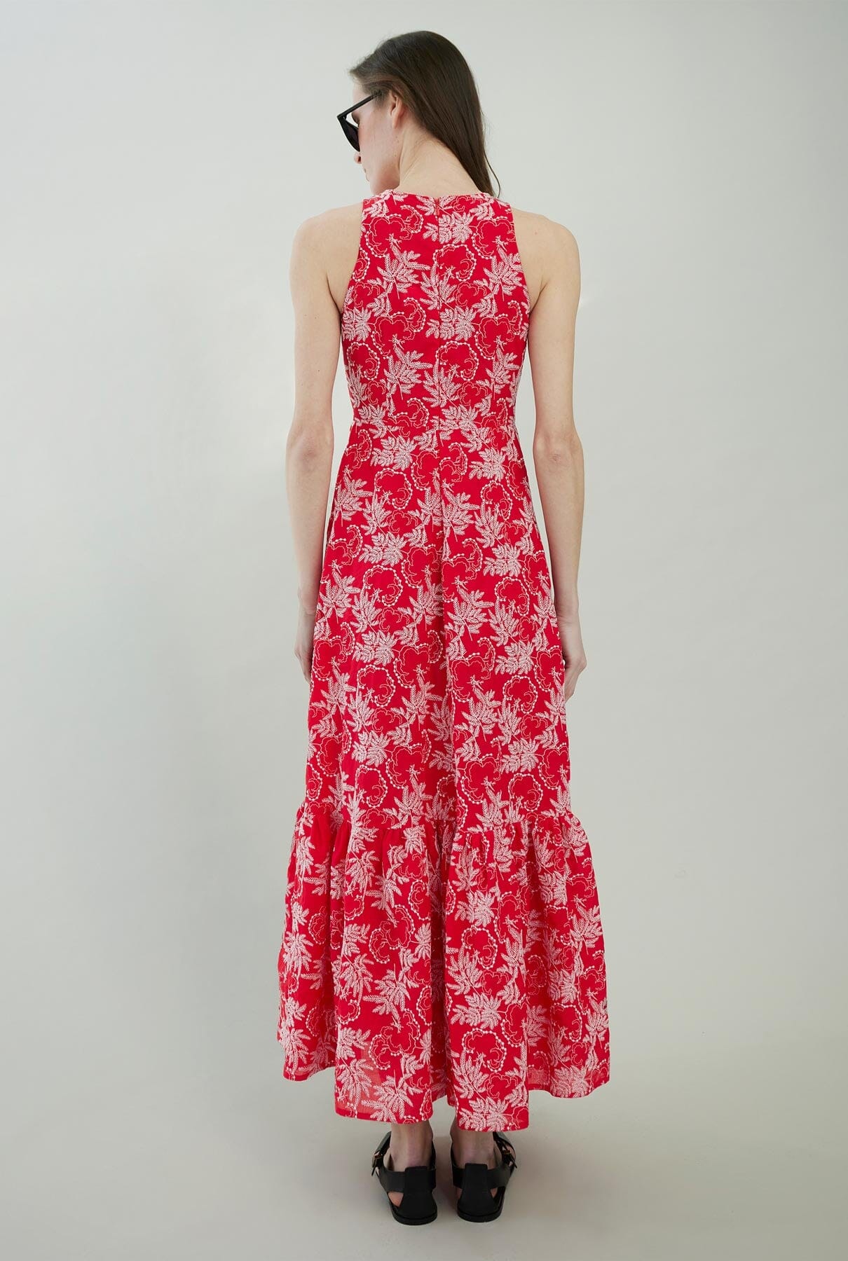 Embroidered cotton dress