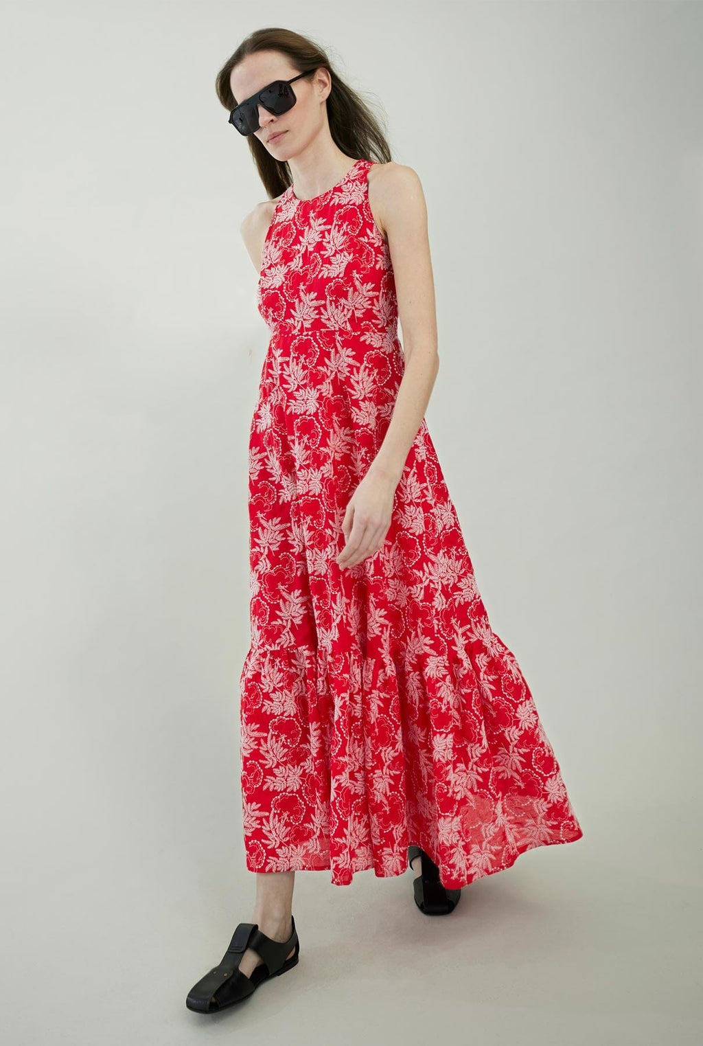 Embroidered cotton dress