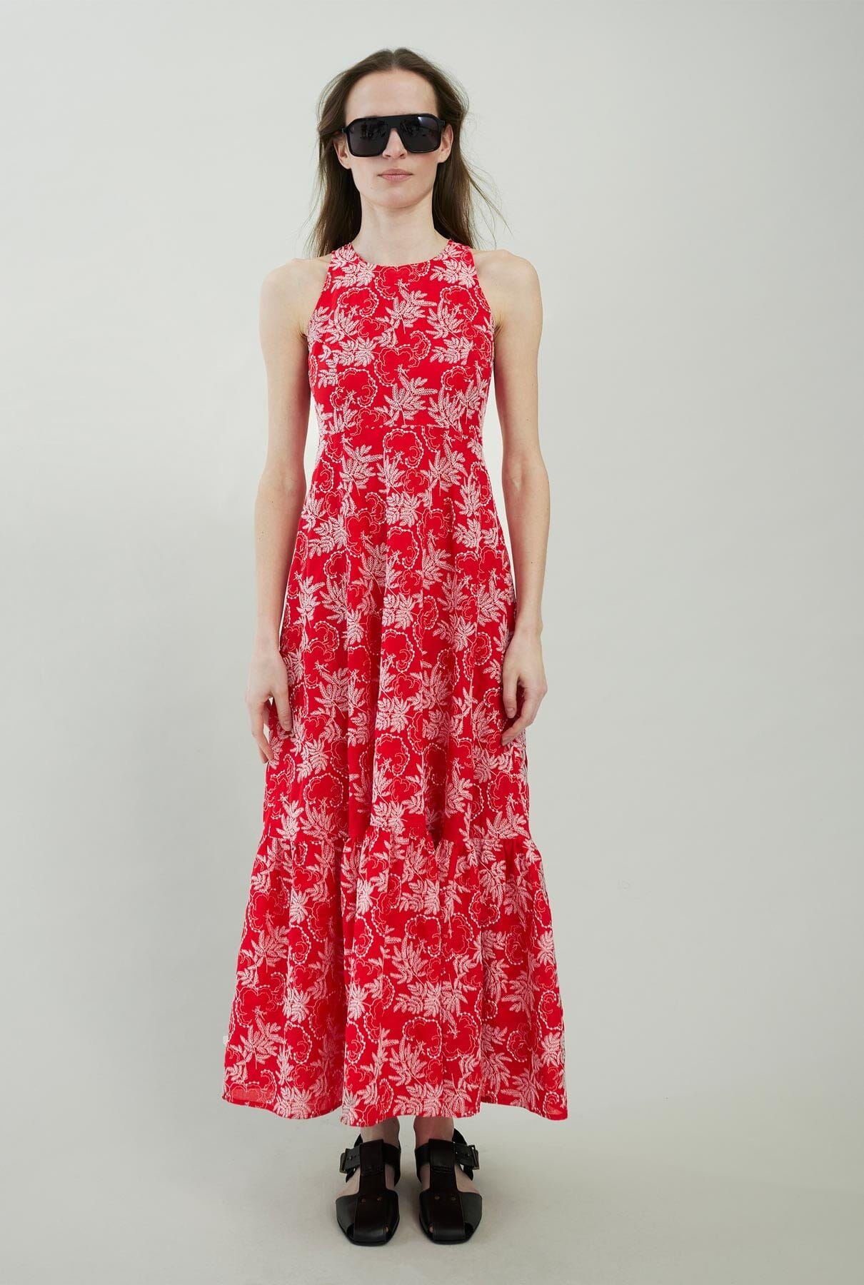 Embroidered cotton dress