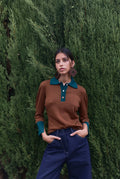 Emily Cashmere blend Polo Brown