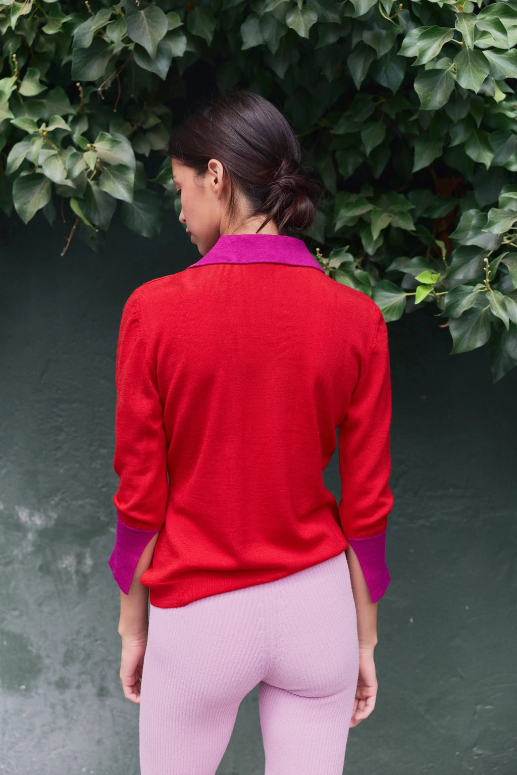 Emily Cashmere blend Polo Red