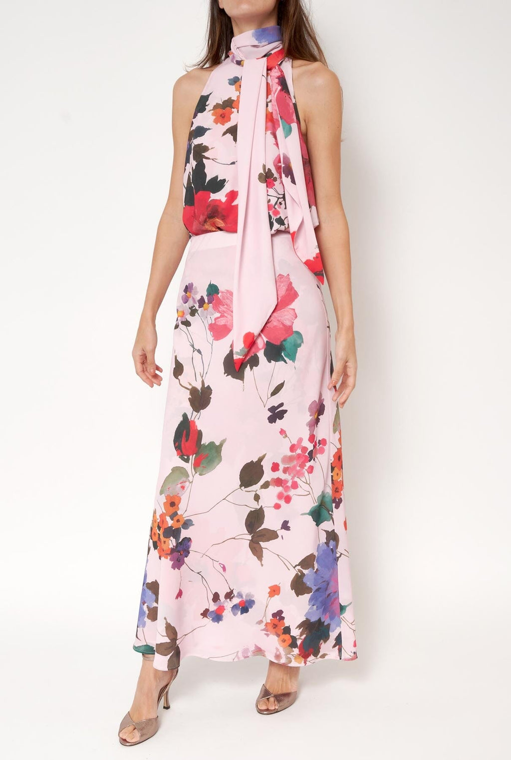 Falda Bies Flores Acuareladas PRE-ORDER