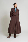 falda elena marron