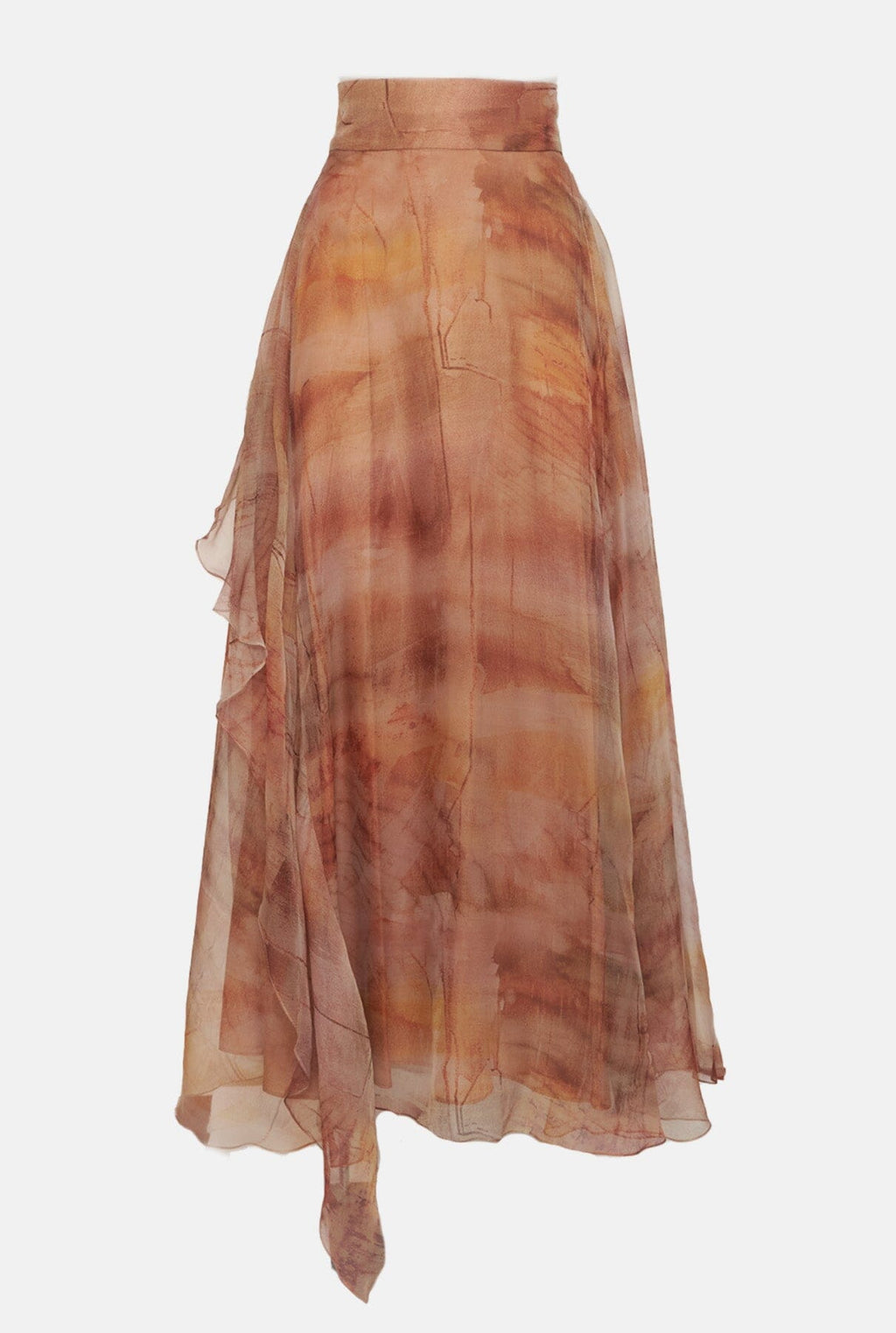 Falda larga organza