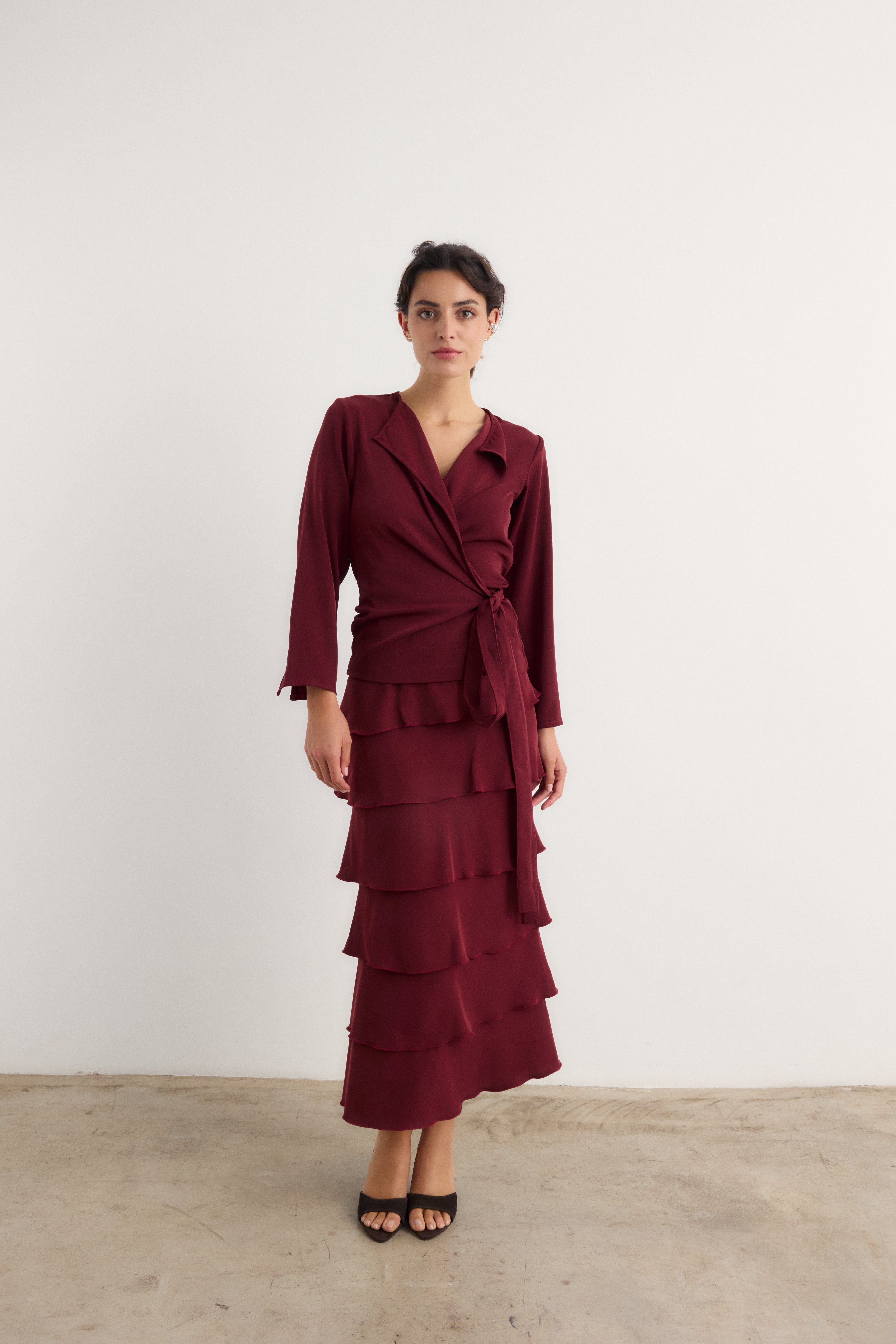 Falda Lupe Granate - Preorder