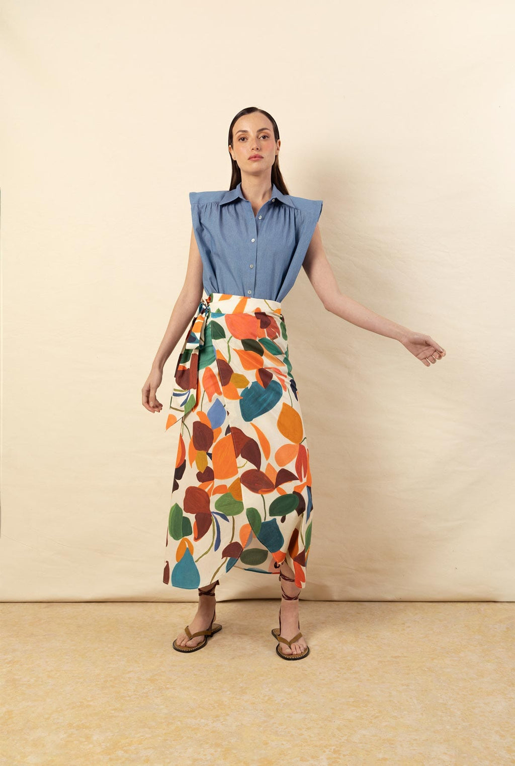 Falda Sole tropical