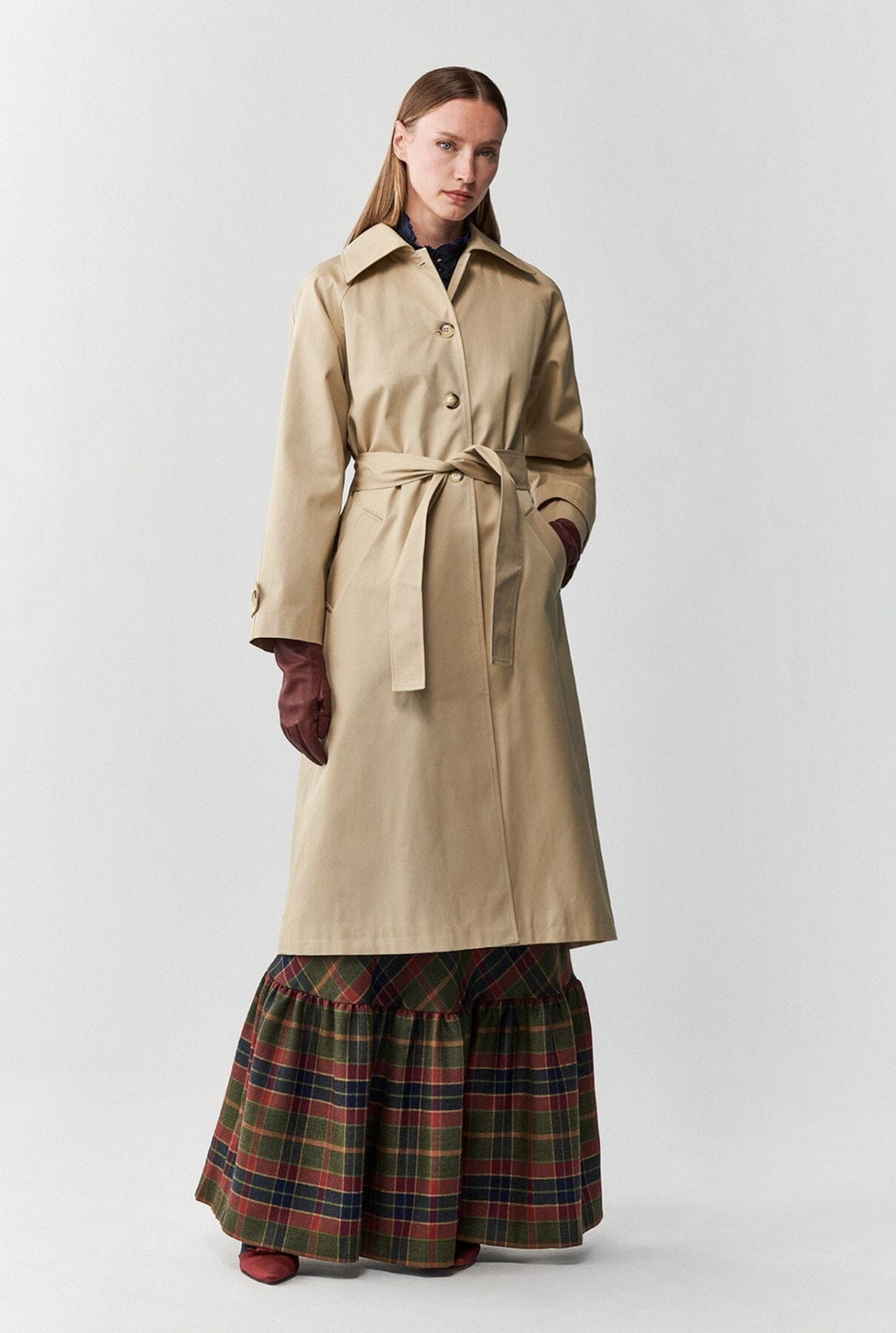 Gabardina beige impermeable Ivy