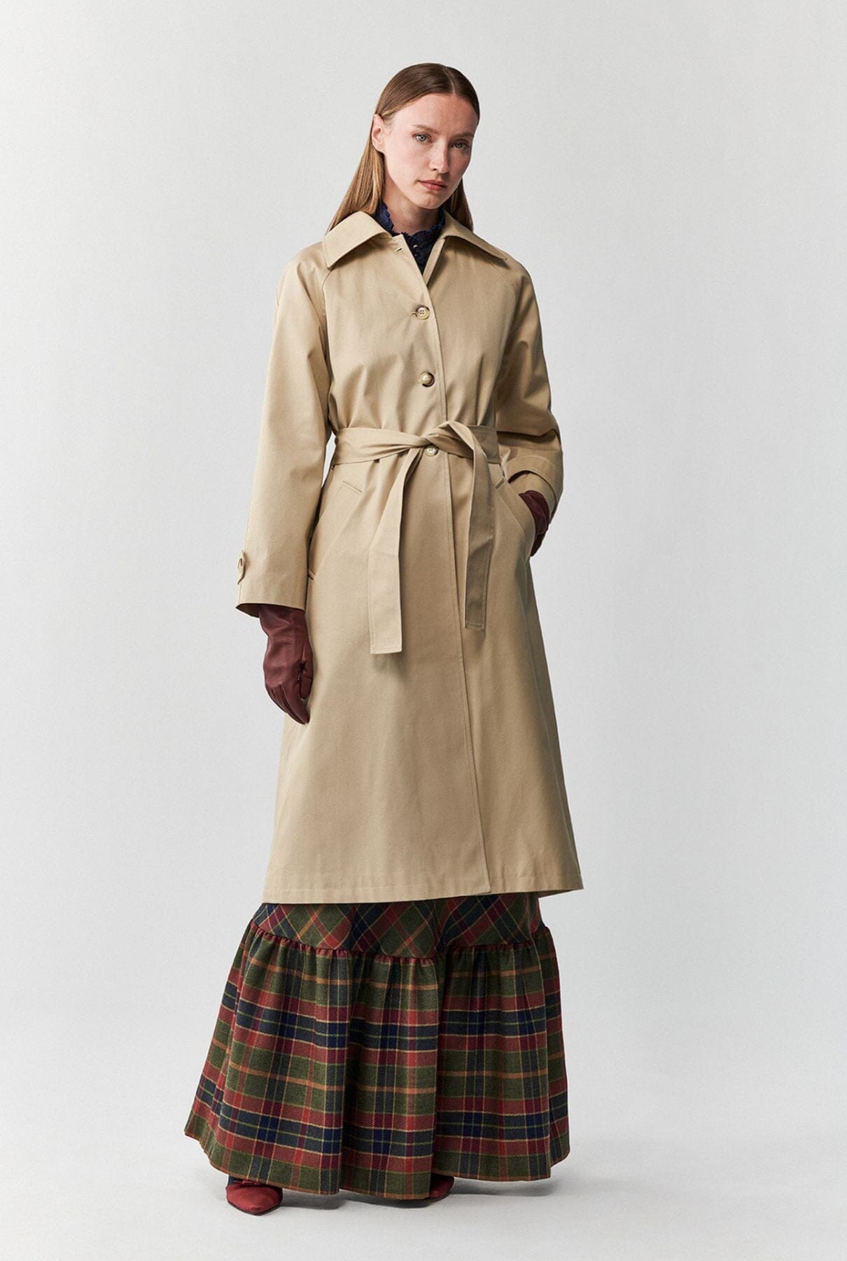 Gabardina beige impermeable Ivy