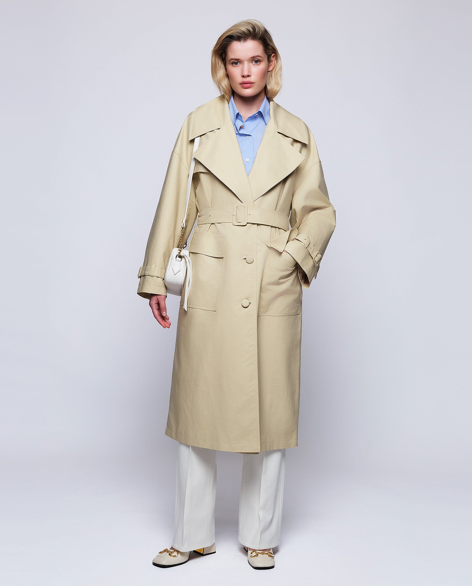 Gabardina beige