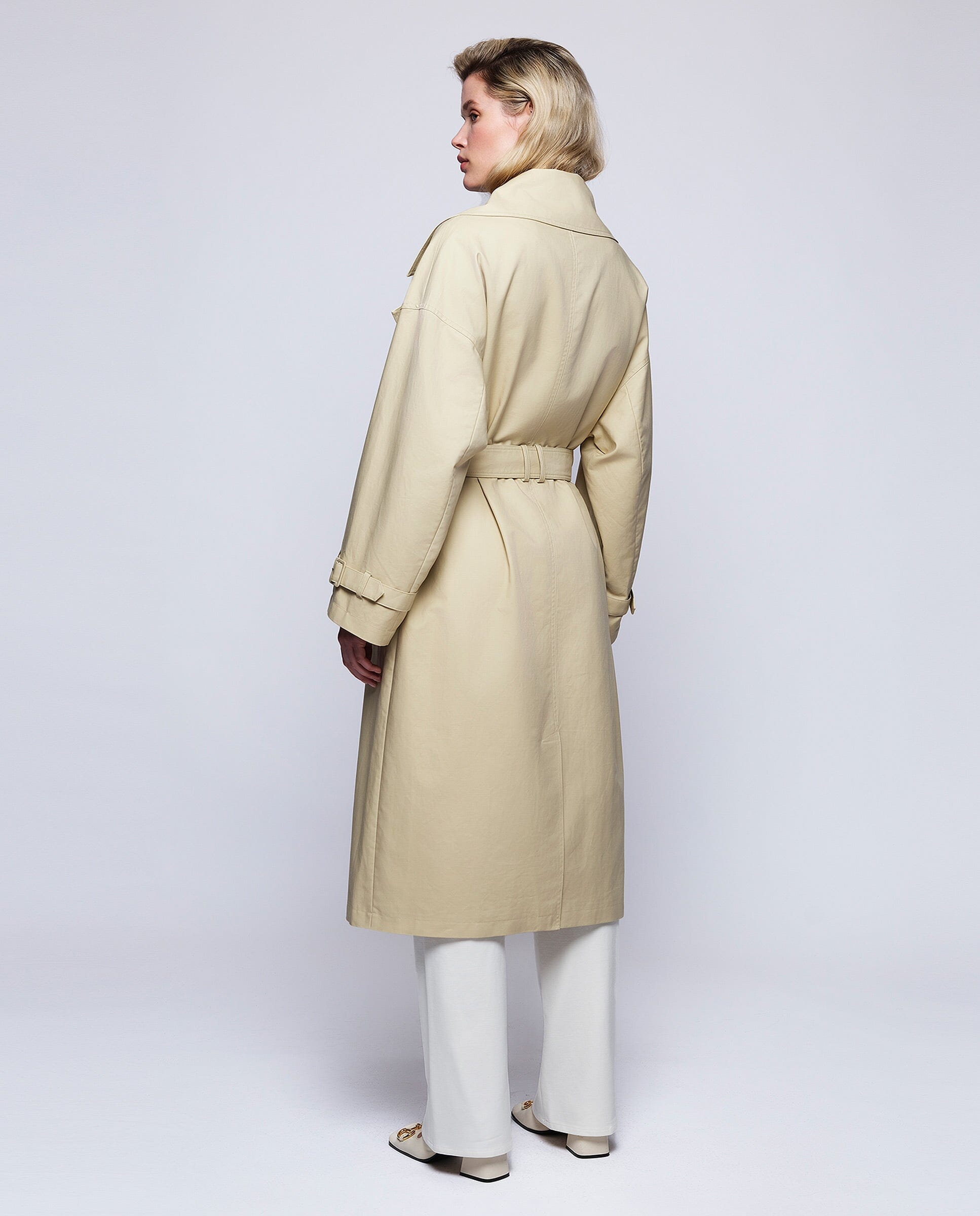 Gabardina beige
