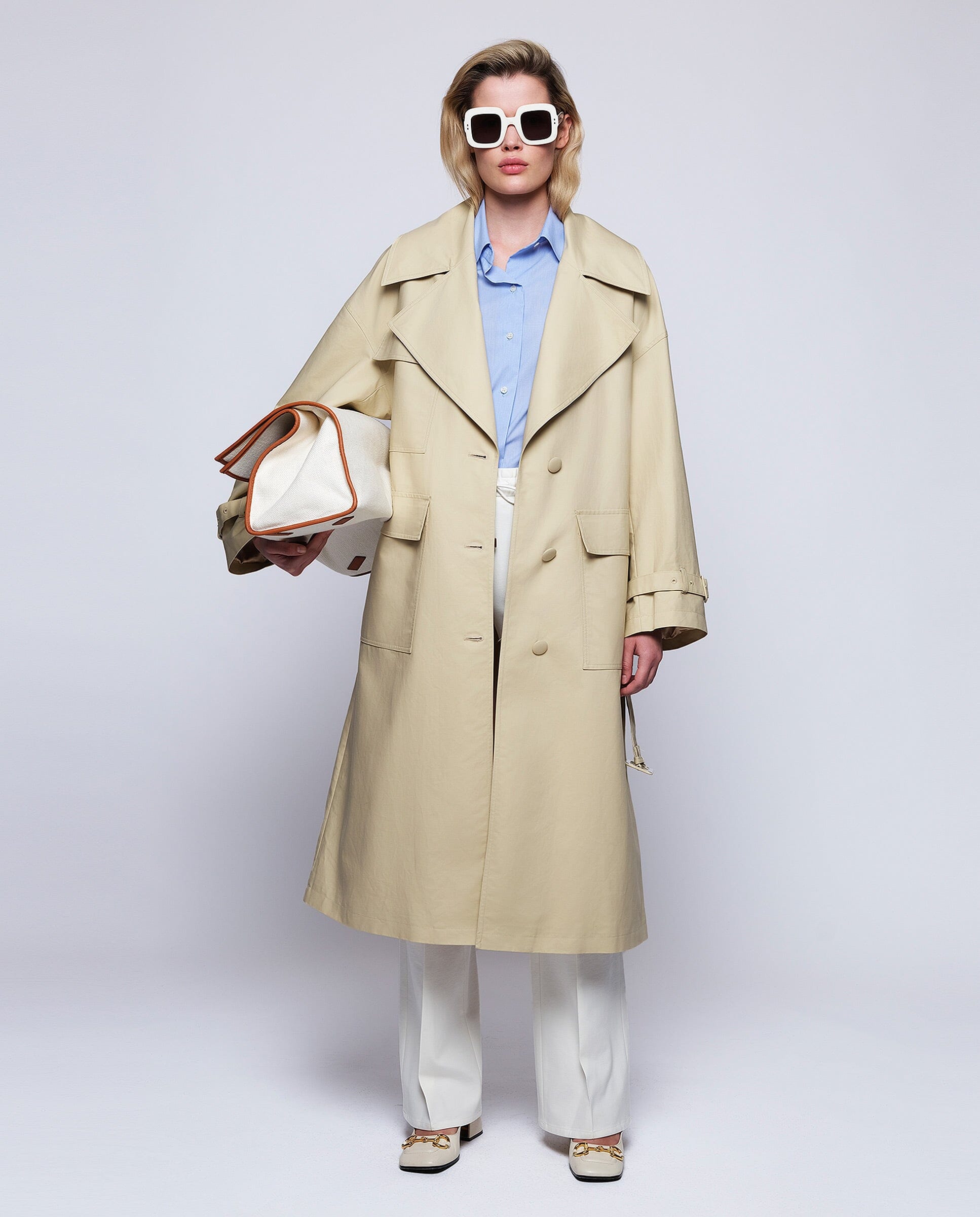 Gabardina beige