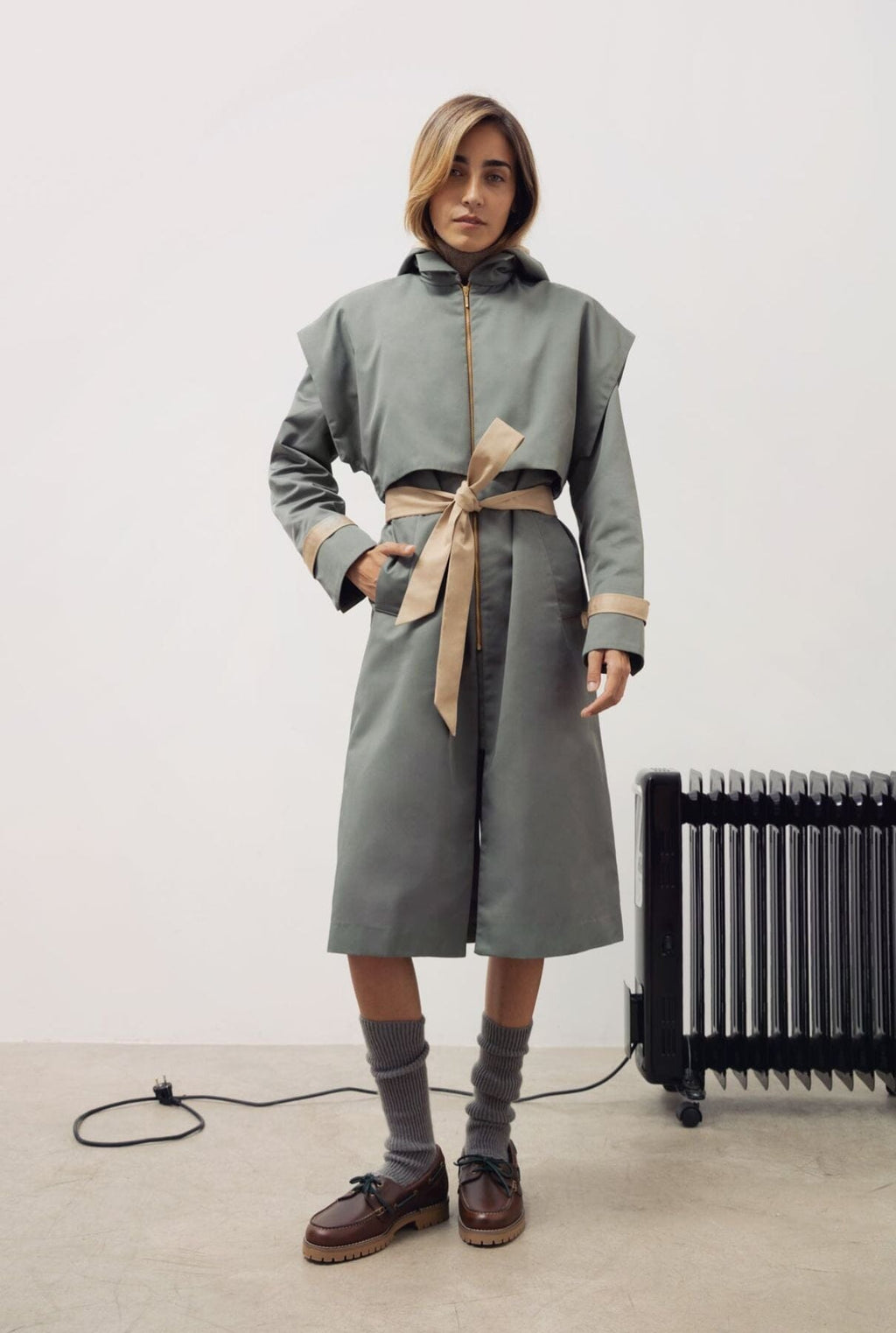 Gabardina Benedetta duo capucha agua
