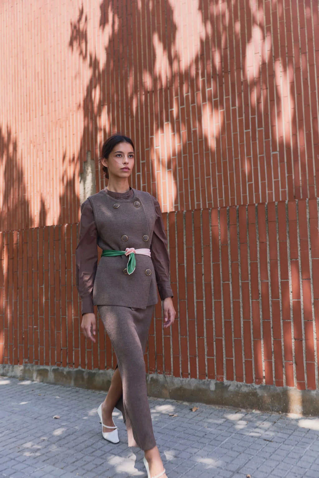 Ginebra Skirt Beige