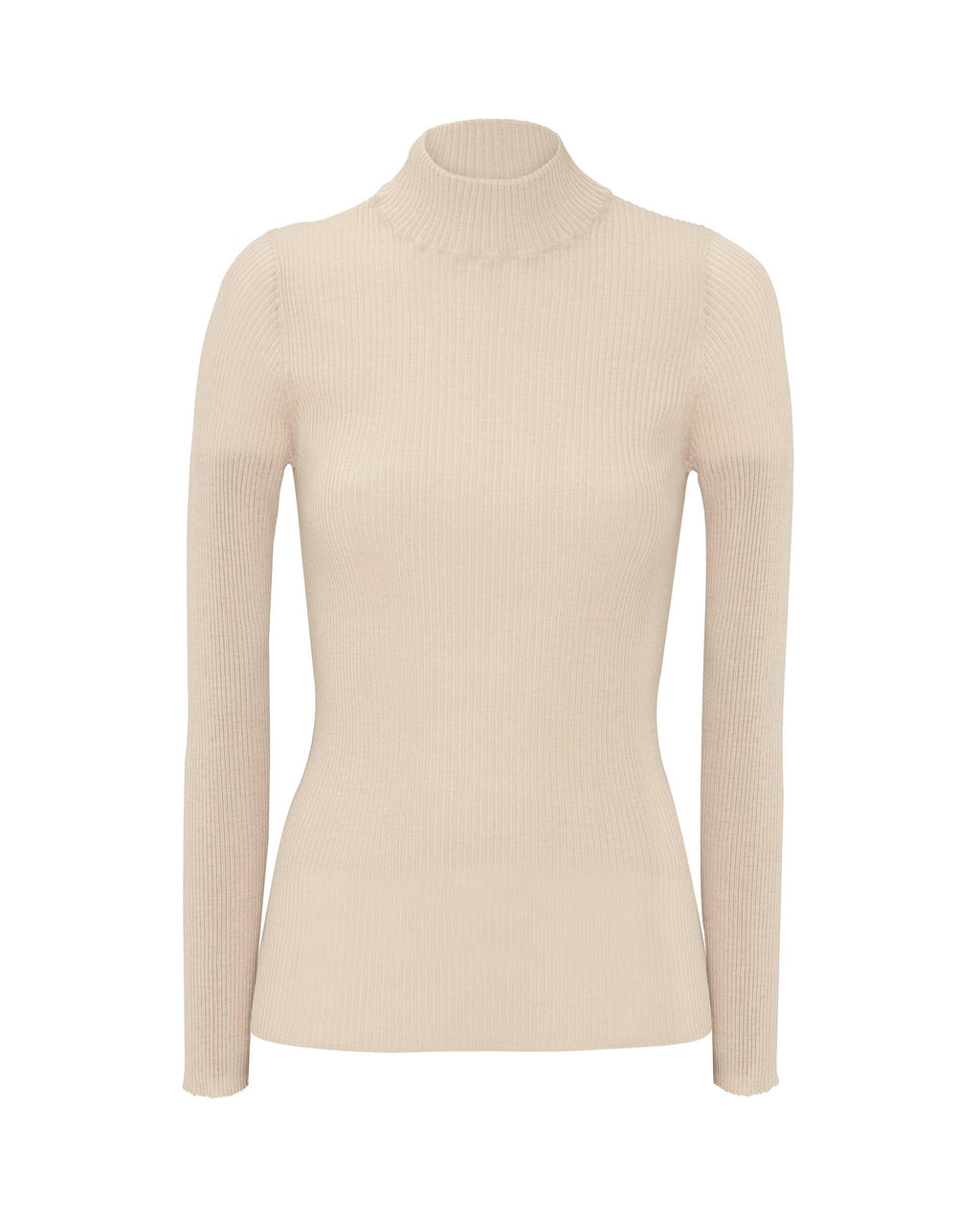 Jersey beige de canalé de lana