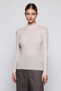 Jersey beige de canalé de lana
