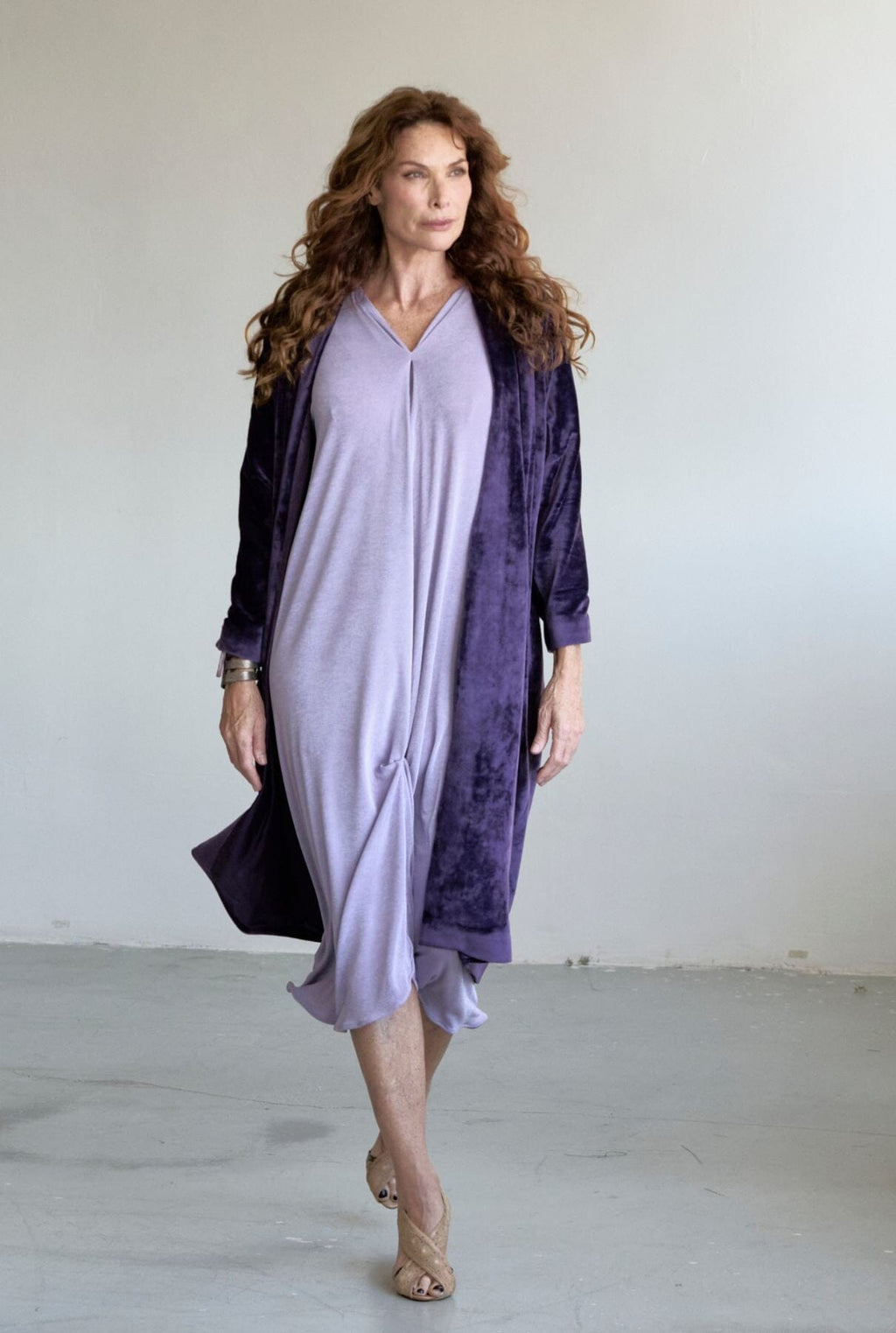JOAN KIMONO TERCIOPELO MORADO