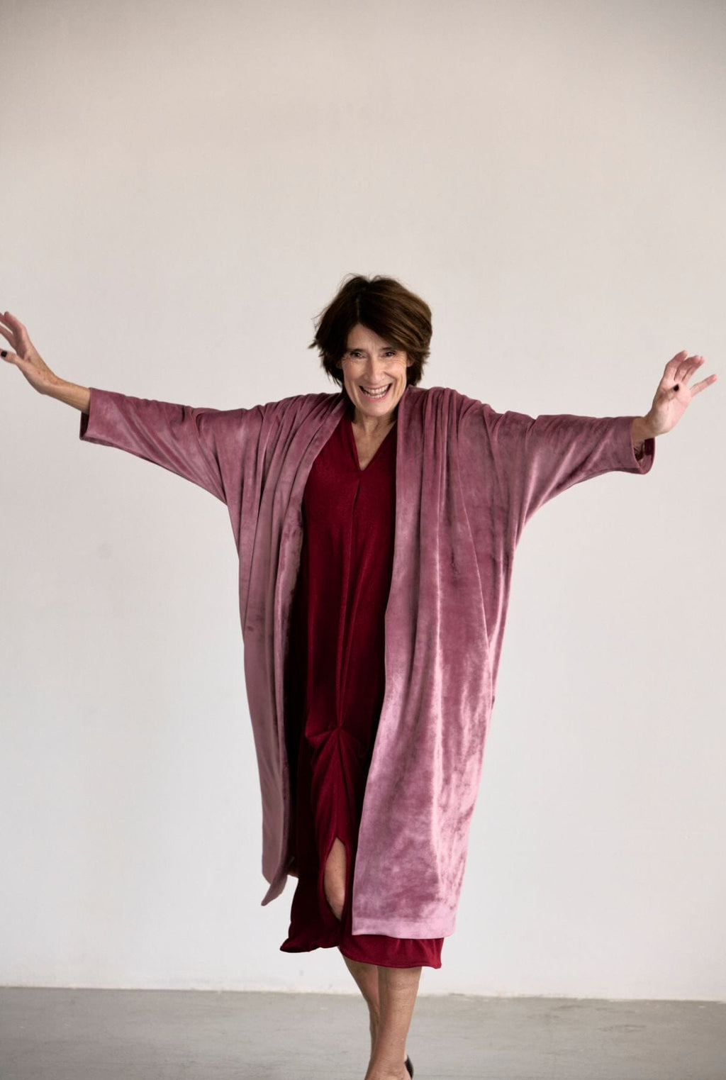 JOAN KIMONO TERCIOPELO ROSA