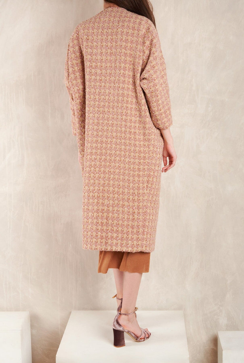 Kimono Joan Tweed Rosa