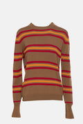 Lionel Striped Sweater Beige