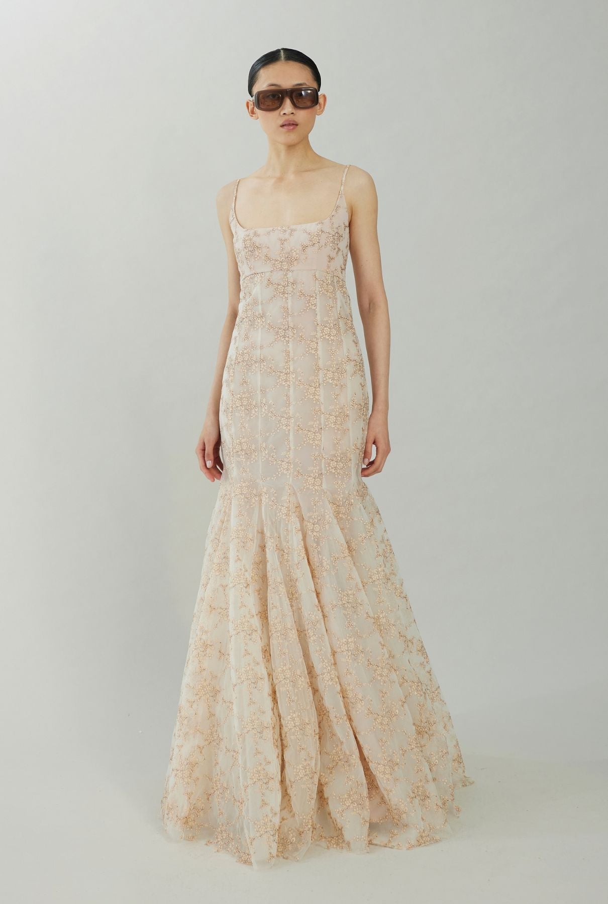 Long silk dress