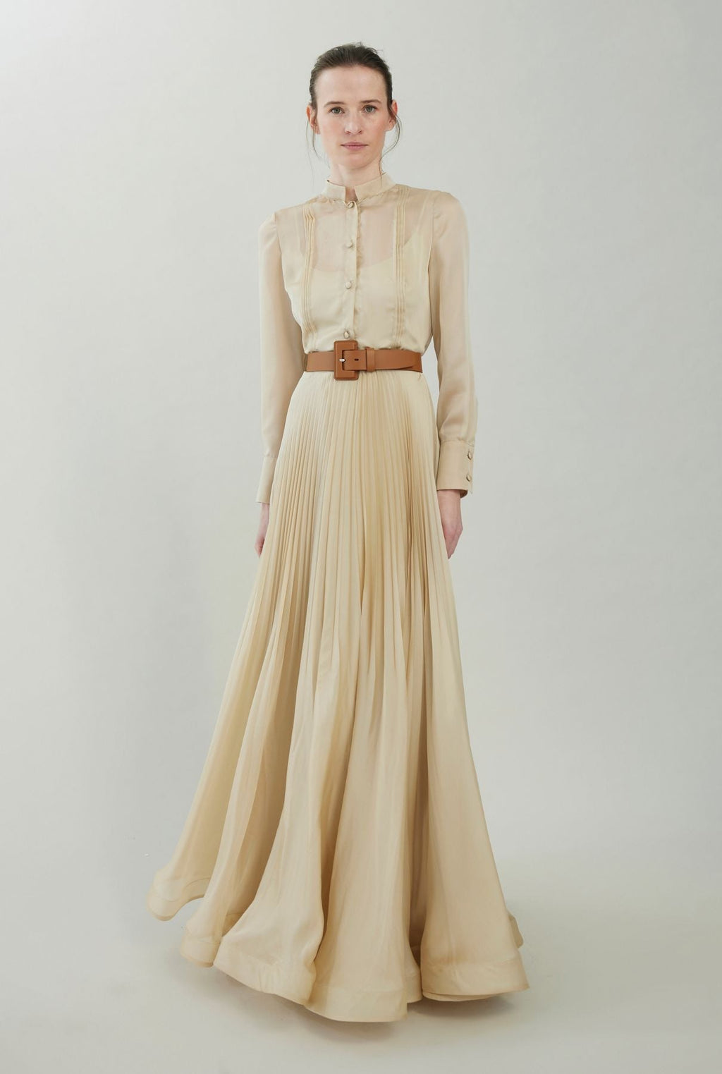 Long silk dress
