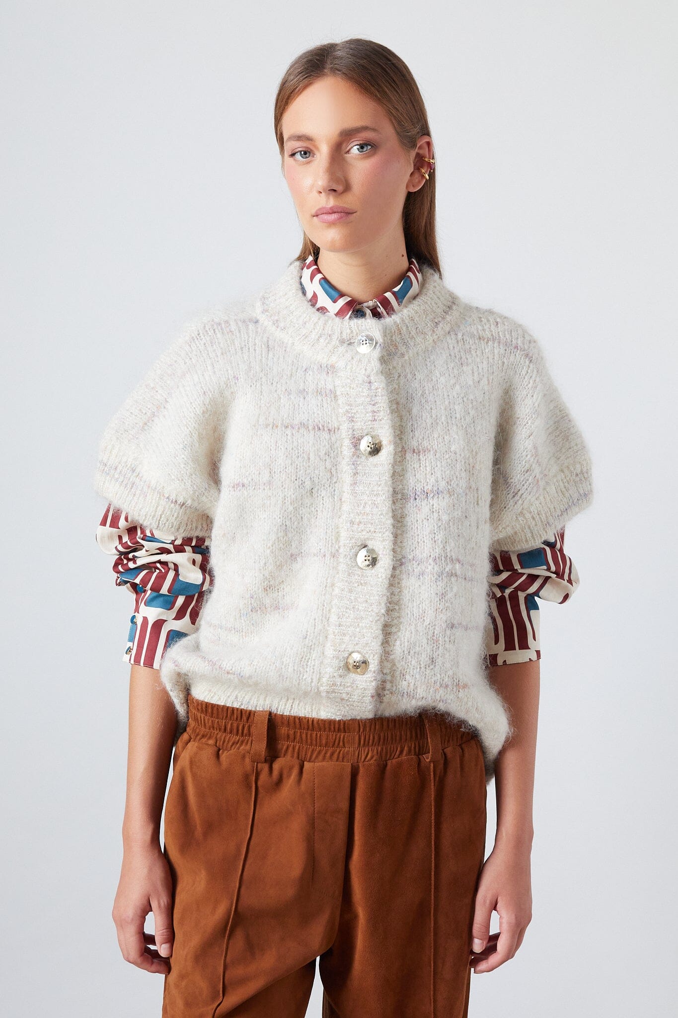 Luca Vest Oat Melange