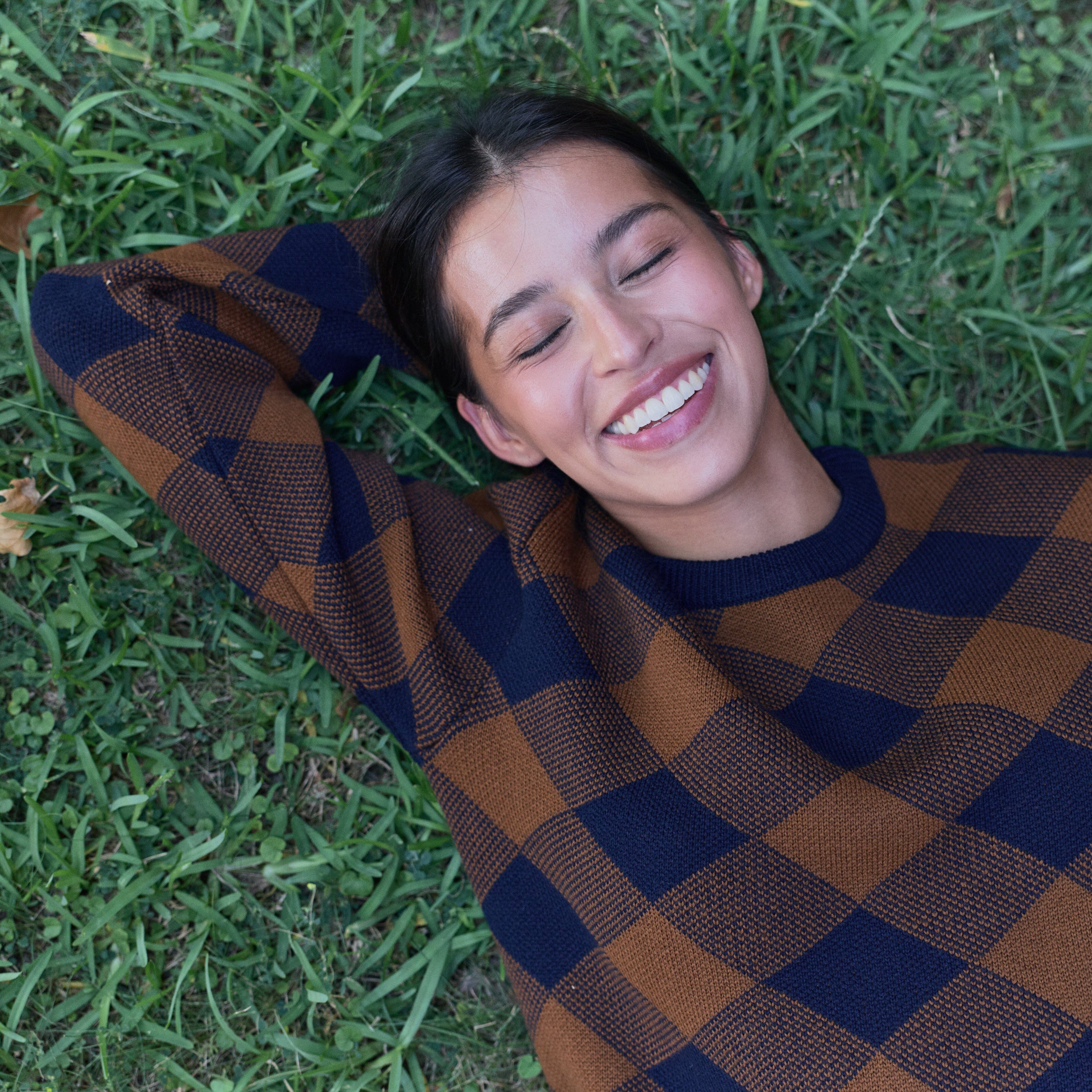 Lupe Crew Neck Argyle
