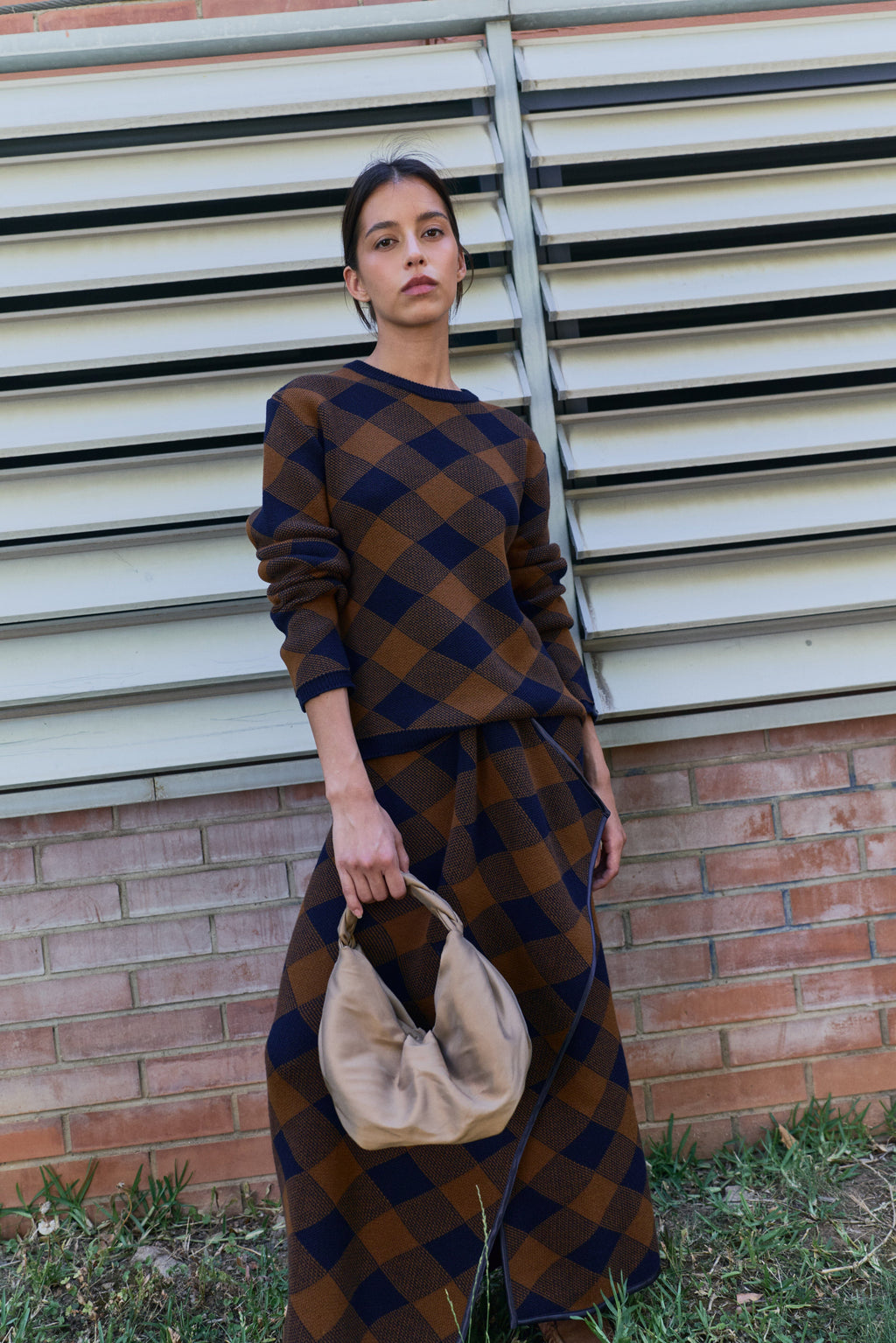 Lupe Crew Neck Argyle