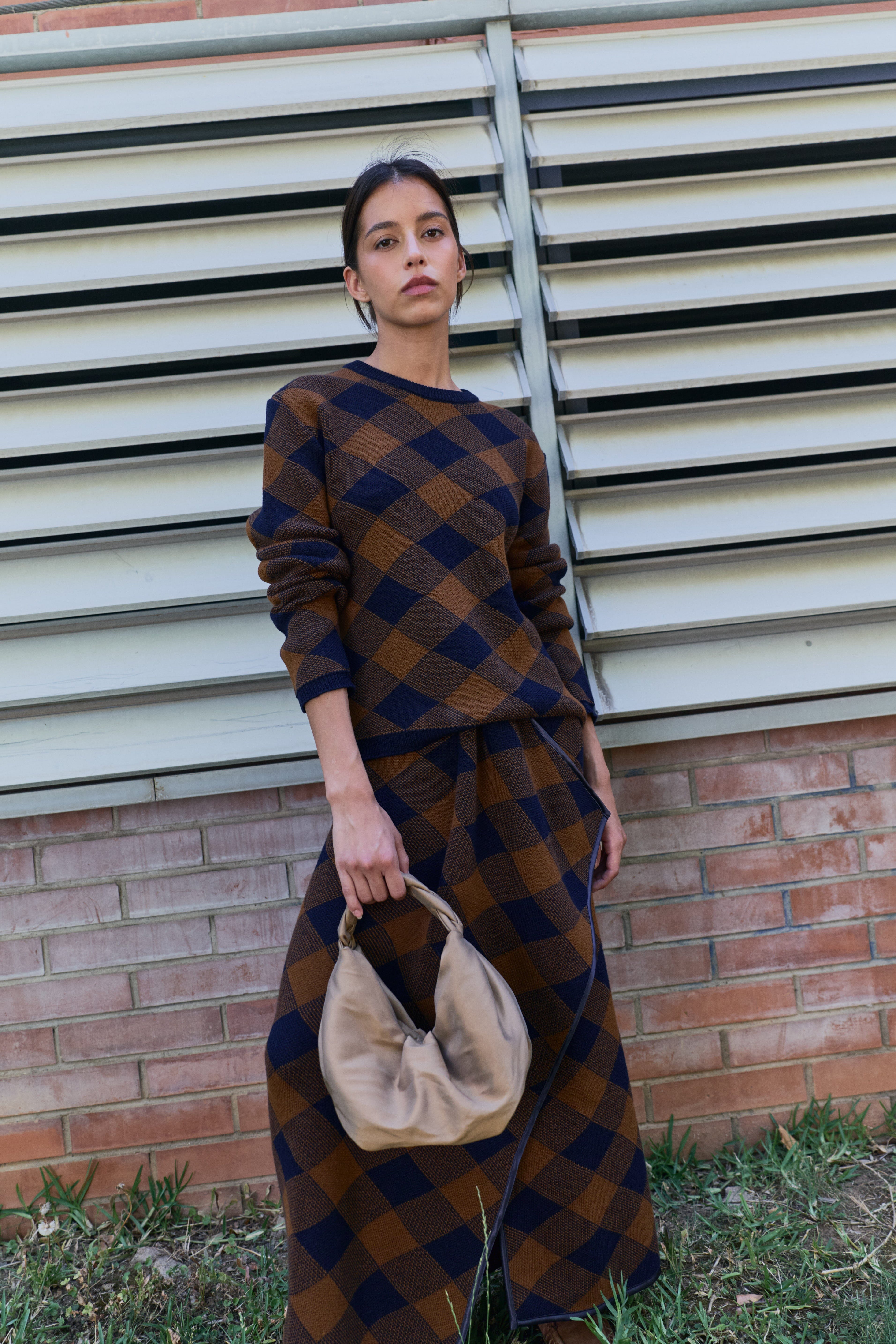 Lupe Crew Neck Argyle